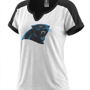 NFL Women's Black and White Panther Tee